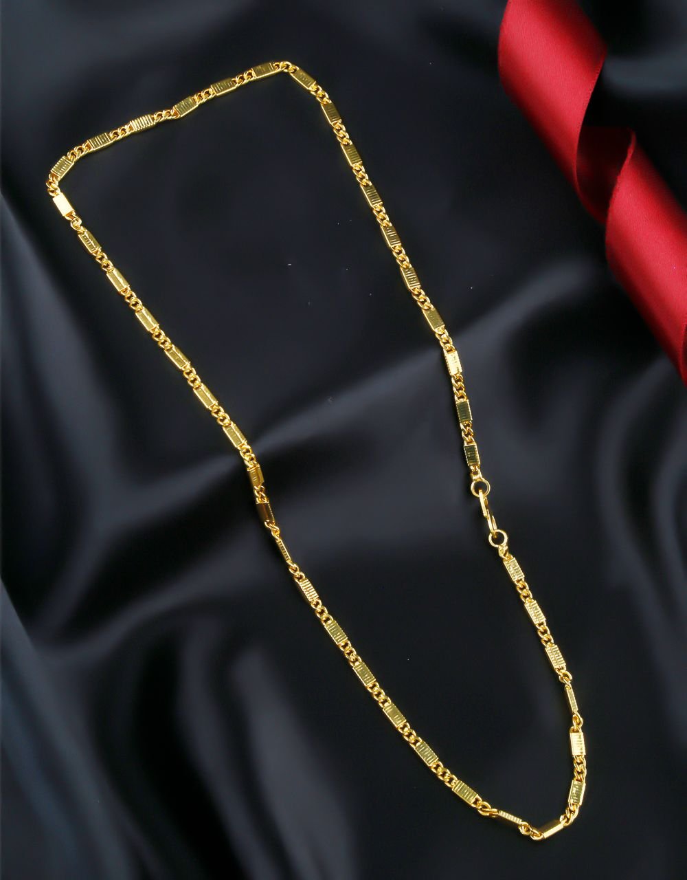 Classic Flat Link Gold Chain